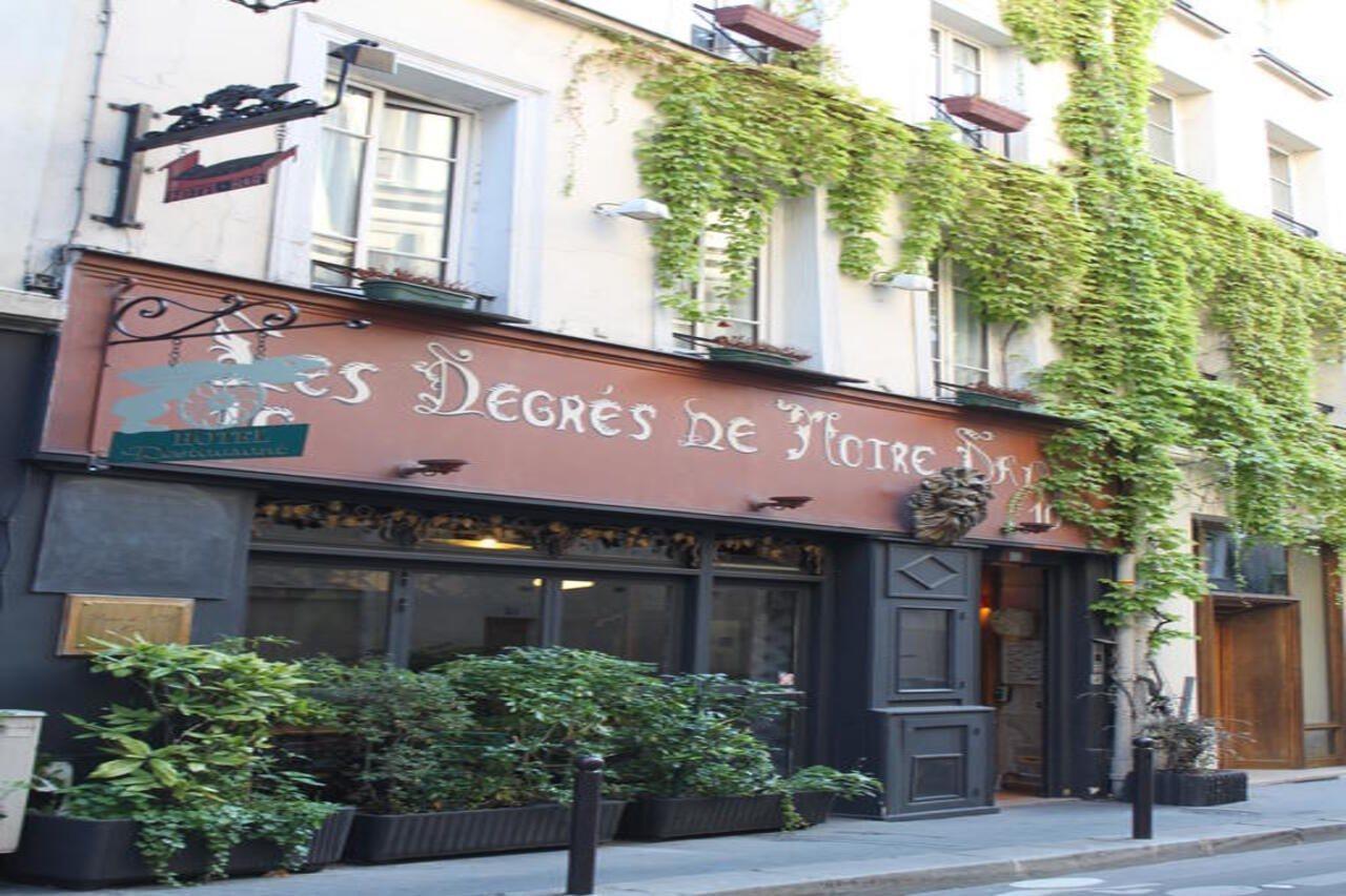 Hotel Les Degres De Notre Dame Paris Exterior foto