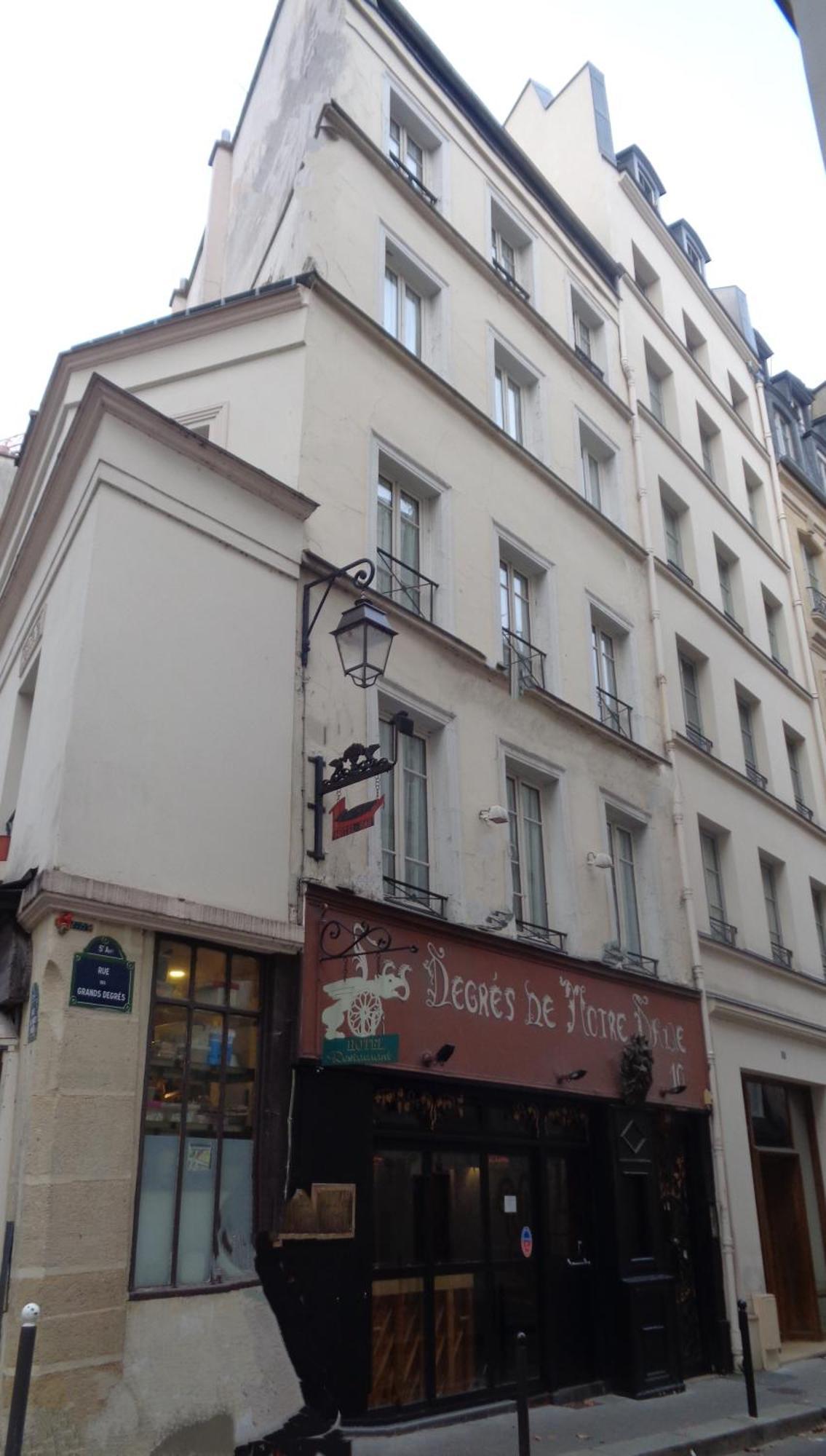 Hotel Les Degres De Notre Dame Paris Exterior foto